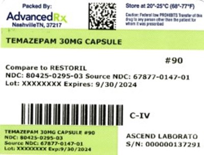 Temazepam 30mg 80425-0295-03.jpg label 3 - Temazepam 30mg 80425 0295 03